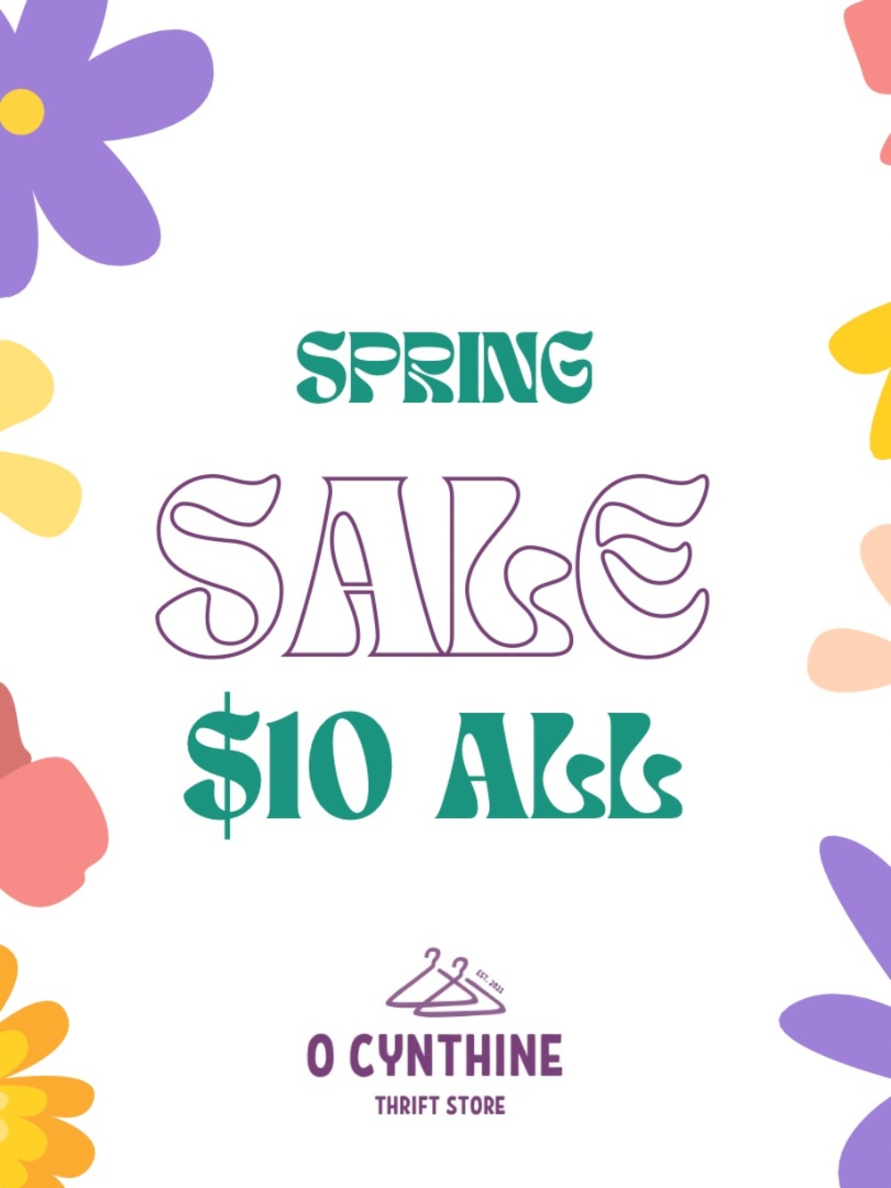 Spring Sale Everything for $10